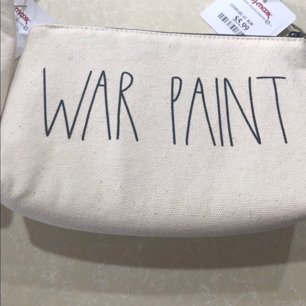 Rae Dunn War Paint Makeup Bag